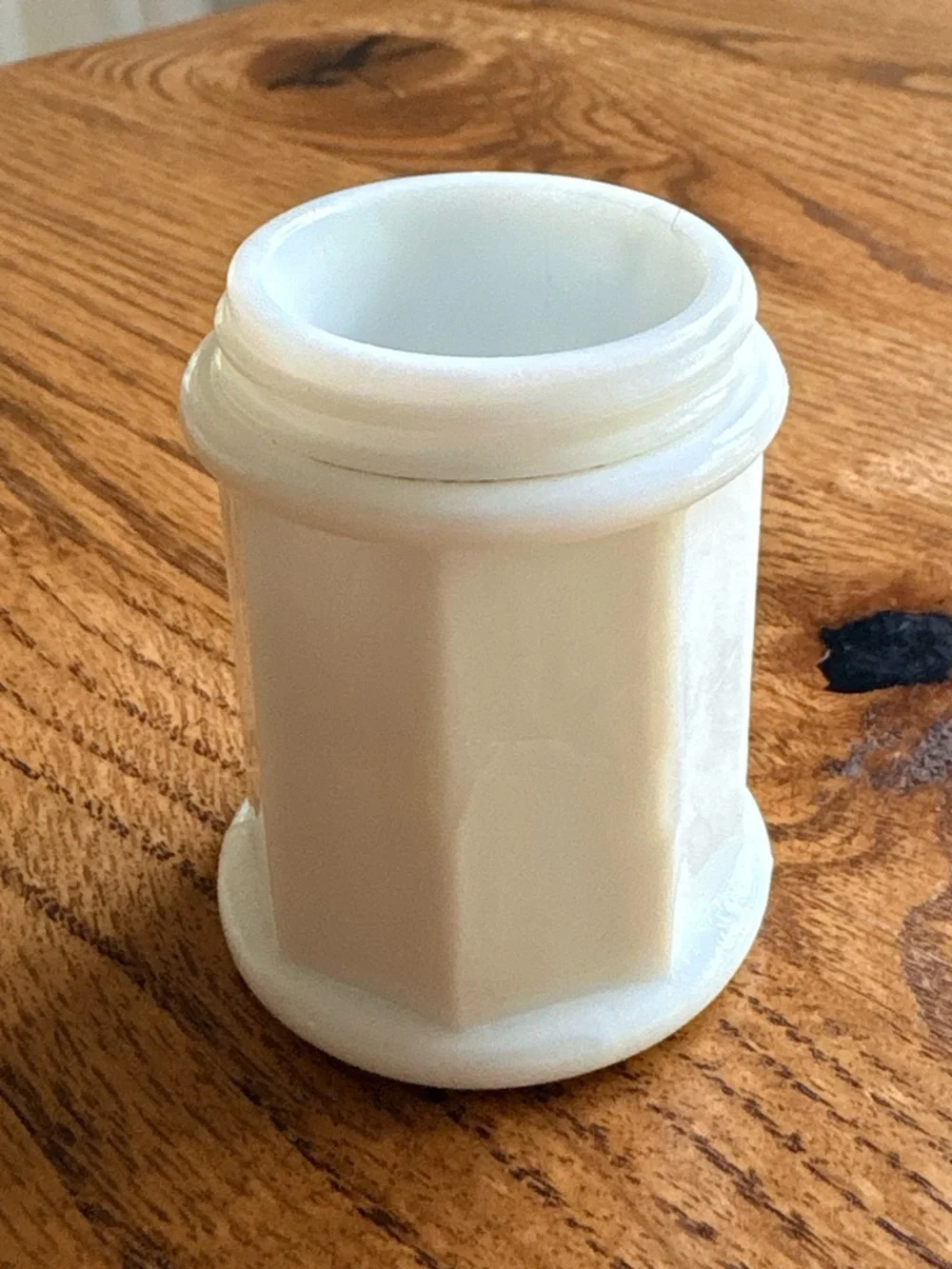 Vintage Milk Glass Small Cream Jar